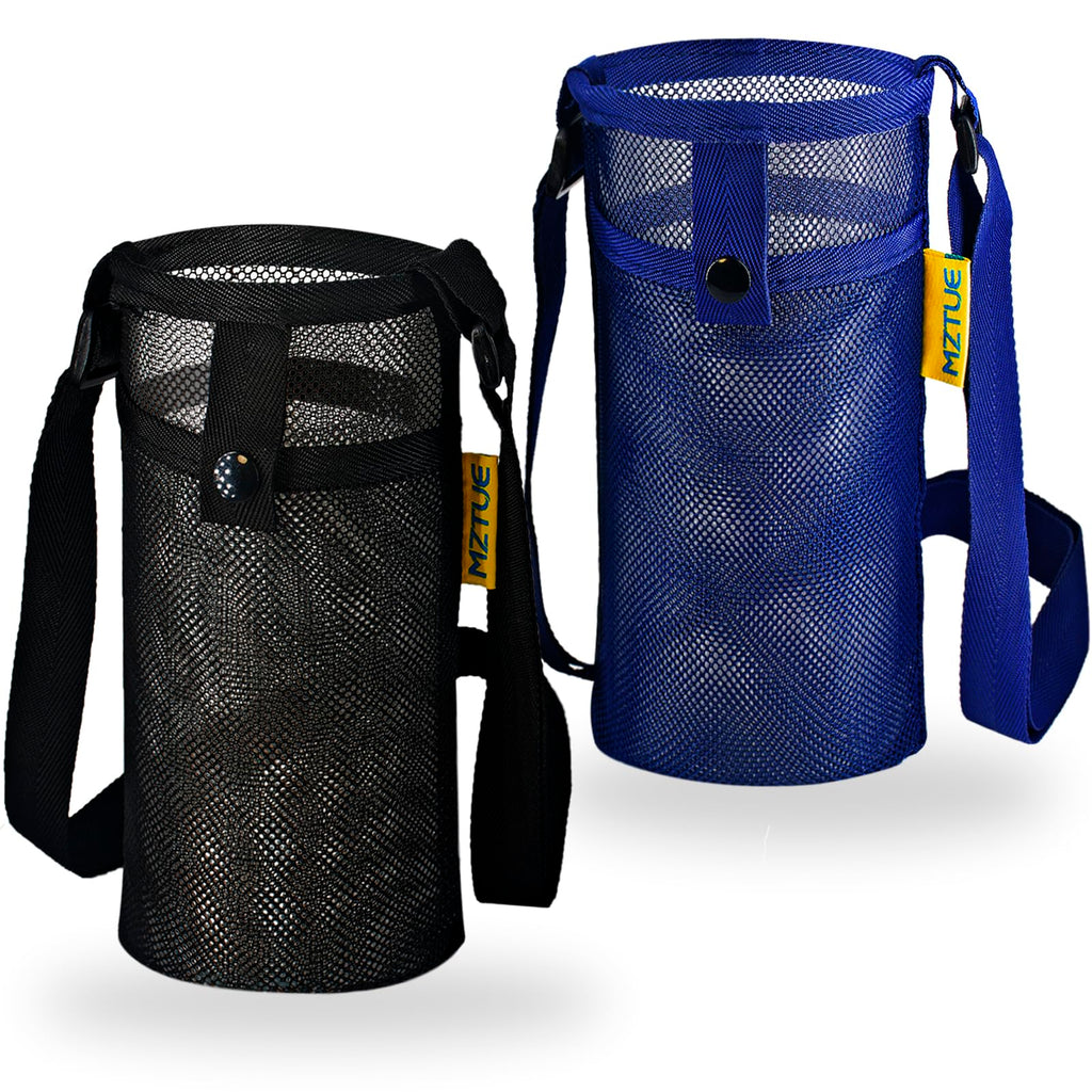 Mztue Water Bottle Holder With Strap, Folding Portable Water Bottle Carrier With Strap Easy Clean, Water Bottle Bag Strap, Water