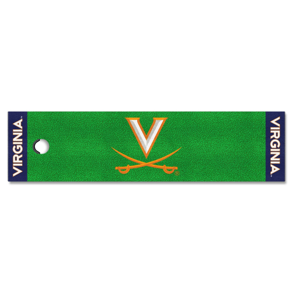Fanmats 10326 Virginia Cavaliers Putting Green Mat - 1.5Ft. X 6Ft.