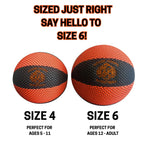 Safe Sport Gear The House Basketball - HouseHoops Soft Basketball - Realistic Texture and Bounce - Will Not Scuff or Scratch Flo