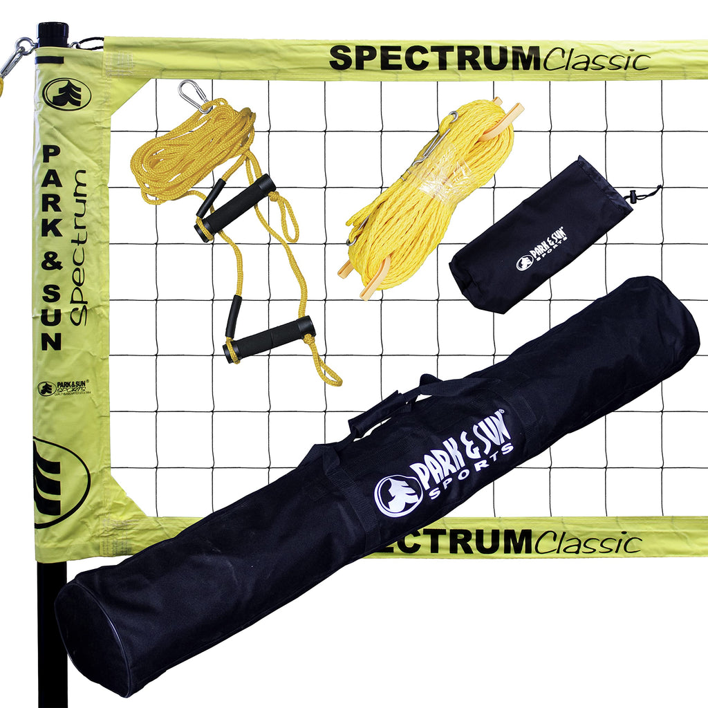 Park & Sun Sports Spectrum Classic: Portable Professional Outdoor Volleyball Net System, Orange