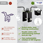 Yes4All, Heavy Duty Swing Hanger For Punching Bag - Heavy Bag Hanger - Bag Chain For Boxing Stand - Indoor Outdoor Playground Ha