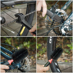 Bike Cleaning Kit Including Bicycle Chain Scrubber, Bike Cleaner Brush Tool, Bicycle Chain Cleaning Agent,Chain Lube