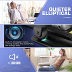 Under Desk Elliptical Portable And Quiet Leg Exerciser While Sitting For Seniors With Remote And App Control, Lcd Display, Elect