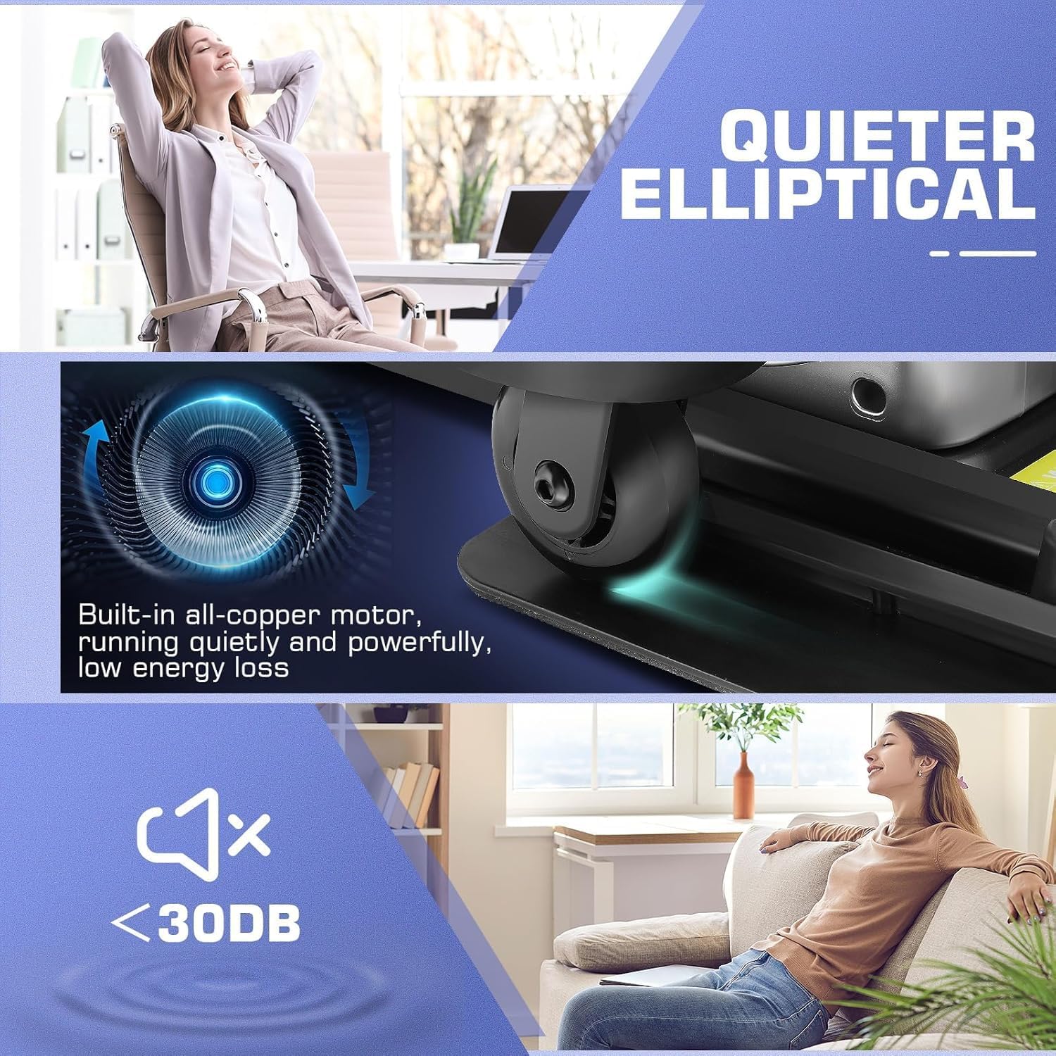 Under Desk Elliptical Portable And Quiet Leg Exerciser While Sitting For Seniors With Remote And App Control, Lcd Display, Elect