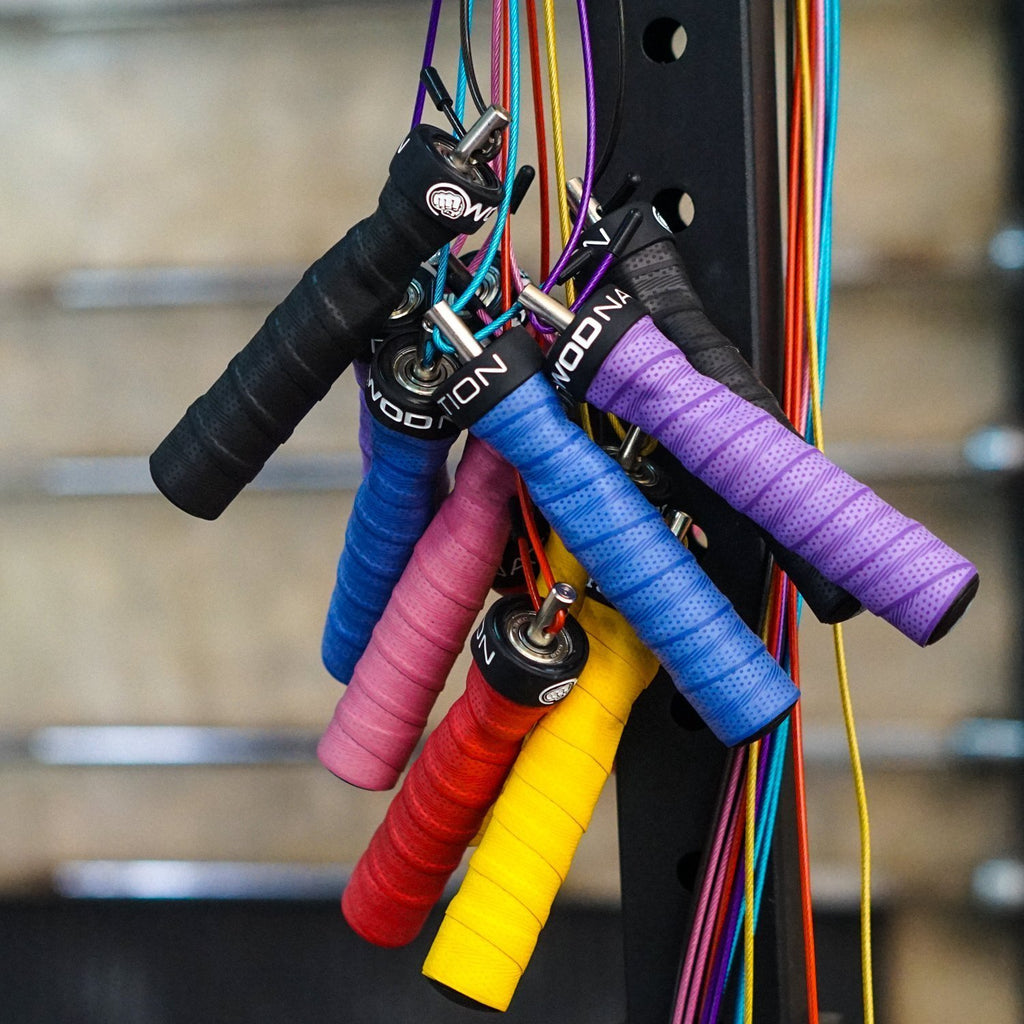 Wod Nation Attack Speed Jump Rope : Adjustable Jumping Ropes : Unique Two Cable Skipping Workout System : One Thick And One Ligh