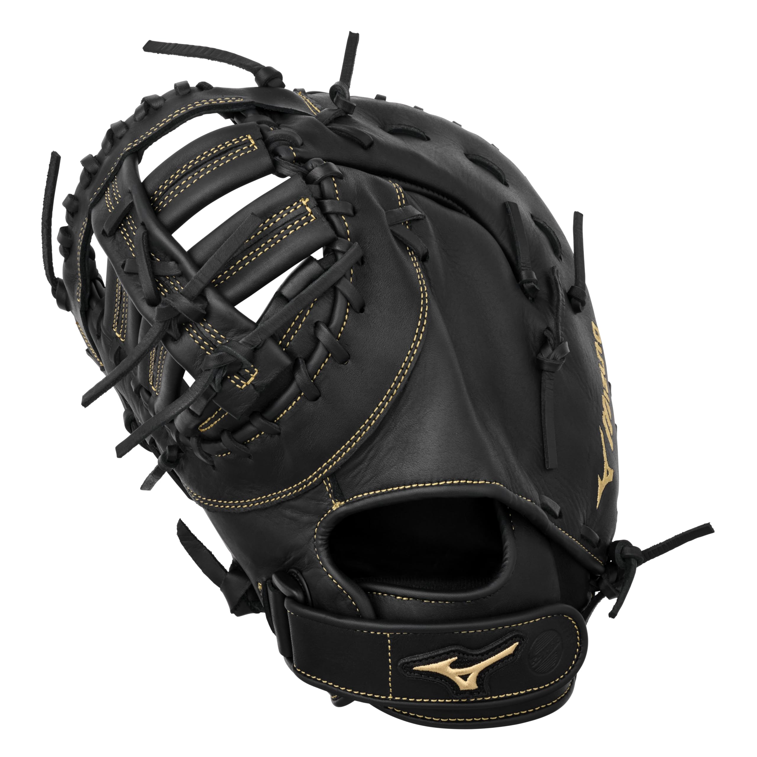 Mizuno GXF50FP MVP Prime Fastpitch Softball First Base Mitts, 13, Left Hand Throw, Worn on Right Hand, Black