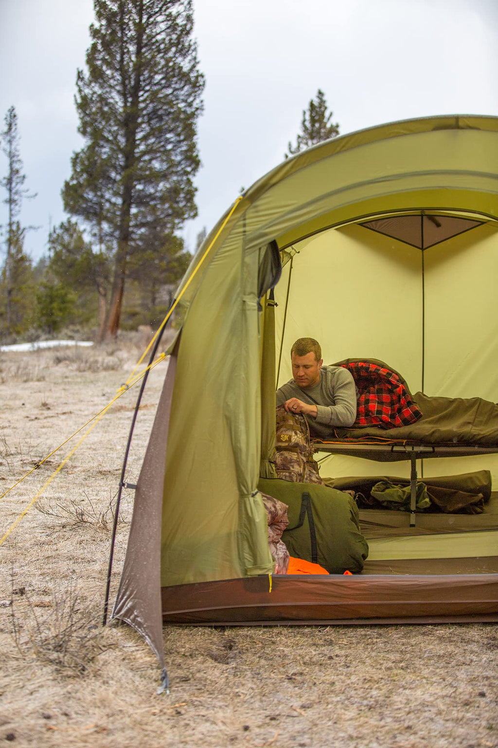 Sjk Emergency Folding Outdoor Lightweight Durable Cot For Adults Heavy Duty - 325 Lbs Capacity
