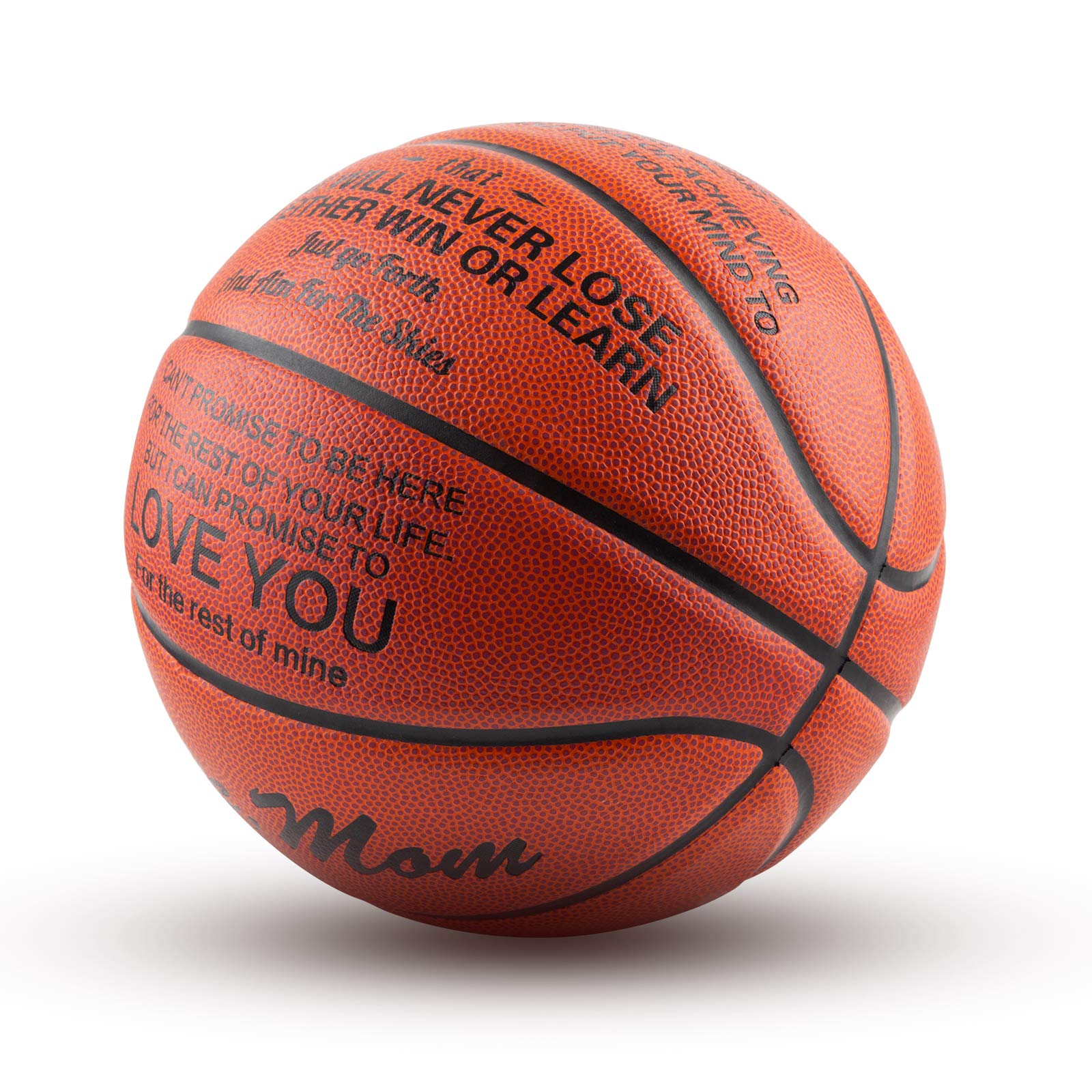 Engraved Basketball For Son From Mom, Personalized 29.5'' Basketball Son Gifts From Mom, Custom Birthday Graduation Christmas Ba