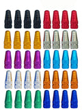 Winorda 40 Pieces 10 Colors Bike Tire Valve Stem Caps Aluminum French Bicycle Air Tire Caps Bike Valve Caps Presta Valve Caps Al