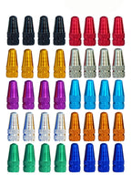 Winorda 40 Pieces 10 Colors Bike Tire Valve Stem Caps Aluminum French Bicycle Air Tire Caps Bike Valve Caps Presta Valve Caps Al