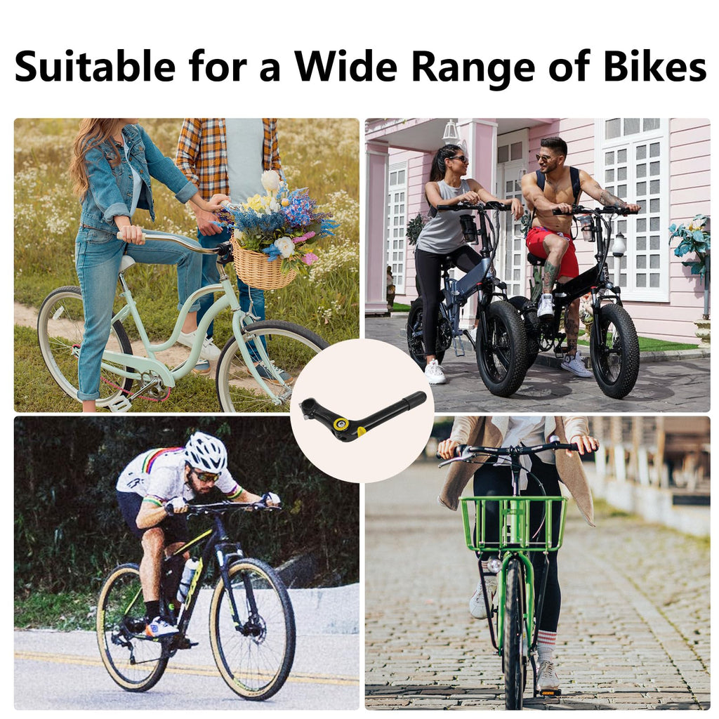 Relwears Black Quill Stem Adjustable 25.4Mm Alloy Alum 180Mm Reach 110 * 25.4 For Mountain Bike And Road Bike