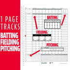 Franklin Sports Baseball + Softball Scorebook - Score Keeping Book For Stats Coaching Official Scorekeeper 25 Game