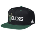Nba Milwaukee Bucks Men'S Team Nation Snapback Hat, One Size, Black/Green