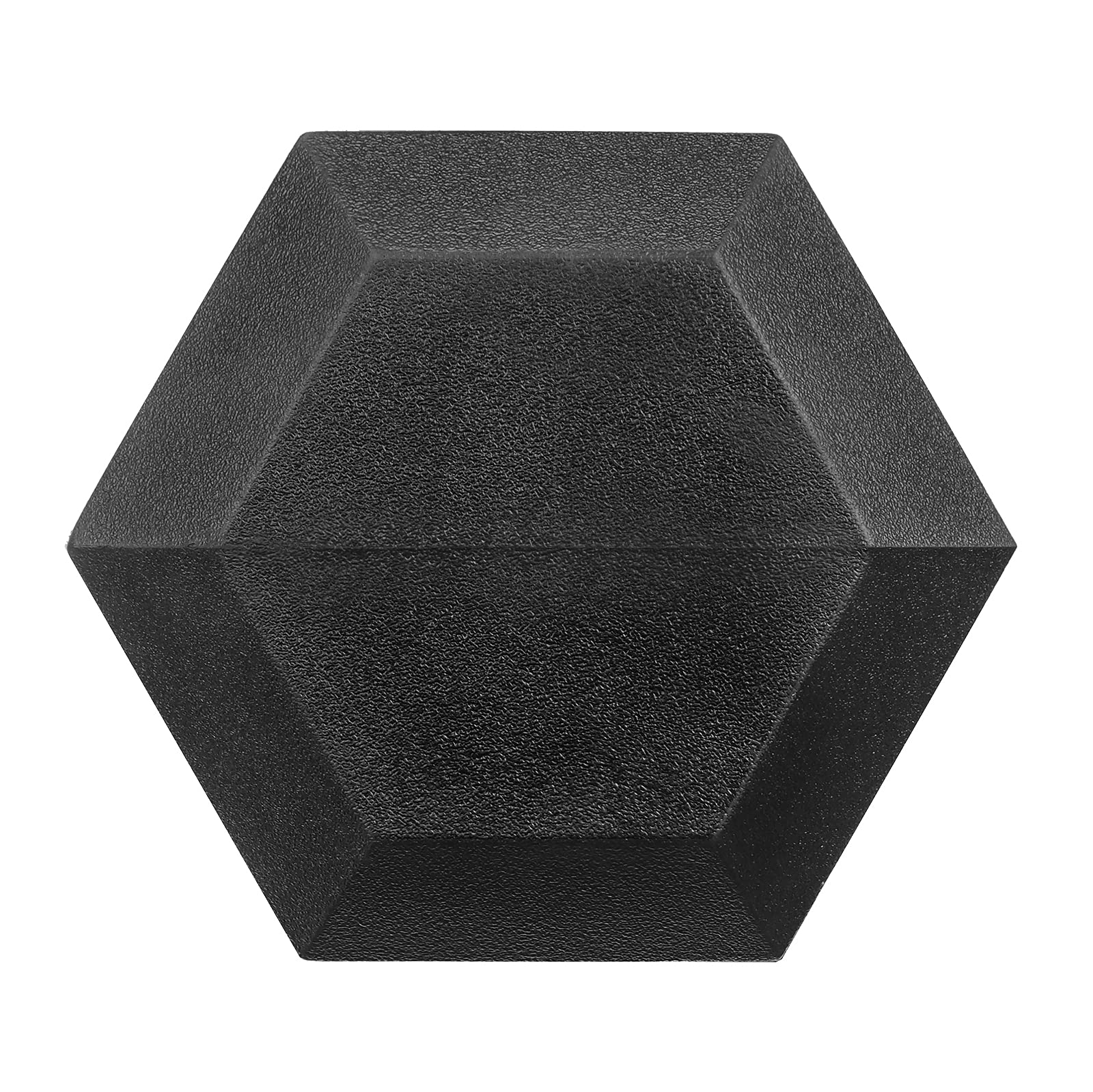 Hex Dumbbells Rubber Coated Cast Iron Hex Black Dumbbell Free Weights For Exercises 8 Pounds/Pair
