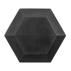 Hex Dumbbells Rubber Coated Cast Iron Hex Black Dumbbell Free Weights for Exercises / 3.5LB Pound