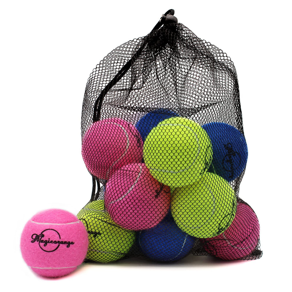 Magicorange Tennis Balls, 12 Pack Advanced Training Tennis Balls Practice Balls, Come With Mesh Bag For Easy Transport, Good For