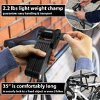 Kohlburg Security Folding Lock - 35 Foldable Bicycle Lock - High German Security Standard - Very Secure Folding Bike Lock - Spec