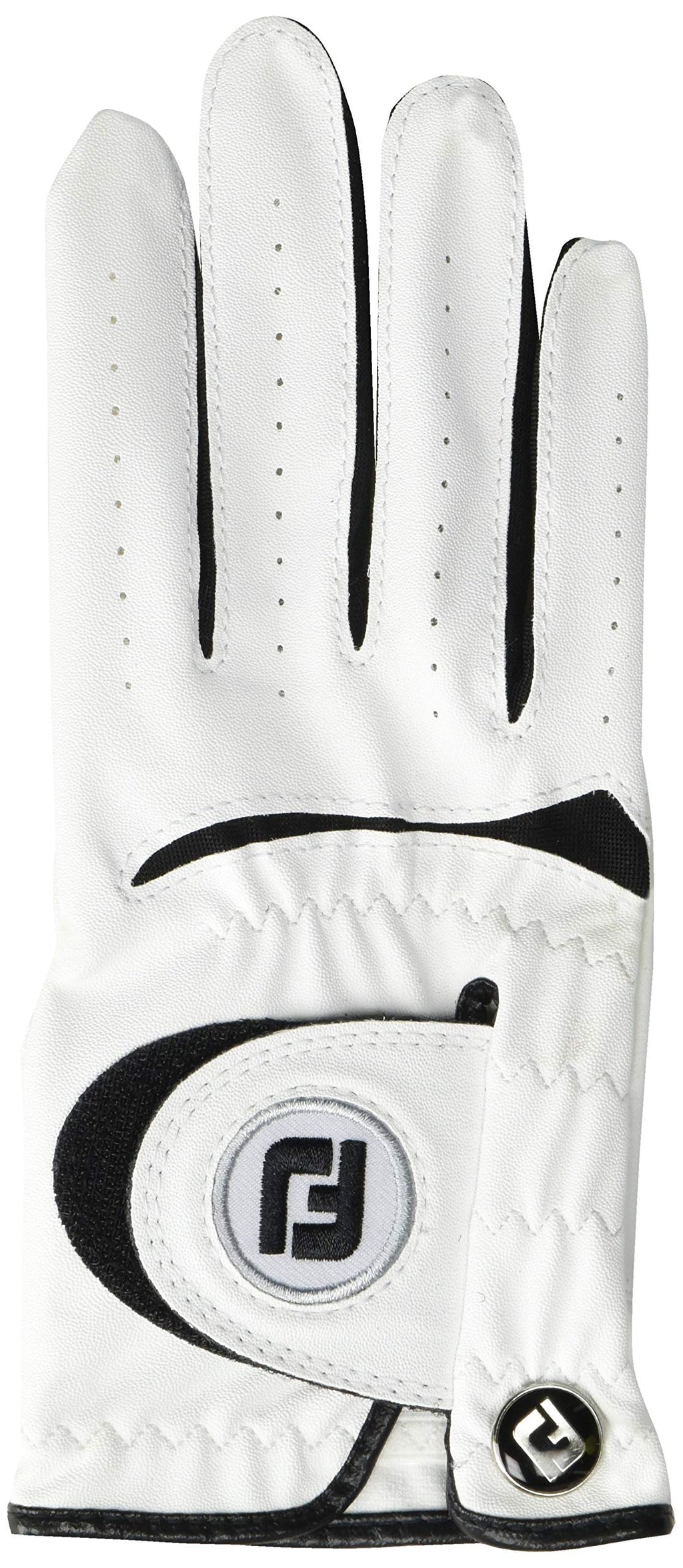 Footjoy Junior Golf Glove, White Small, Worn On Right Hand