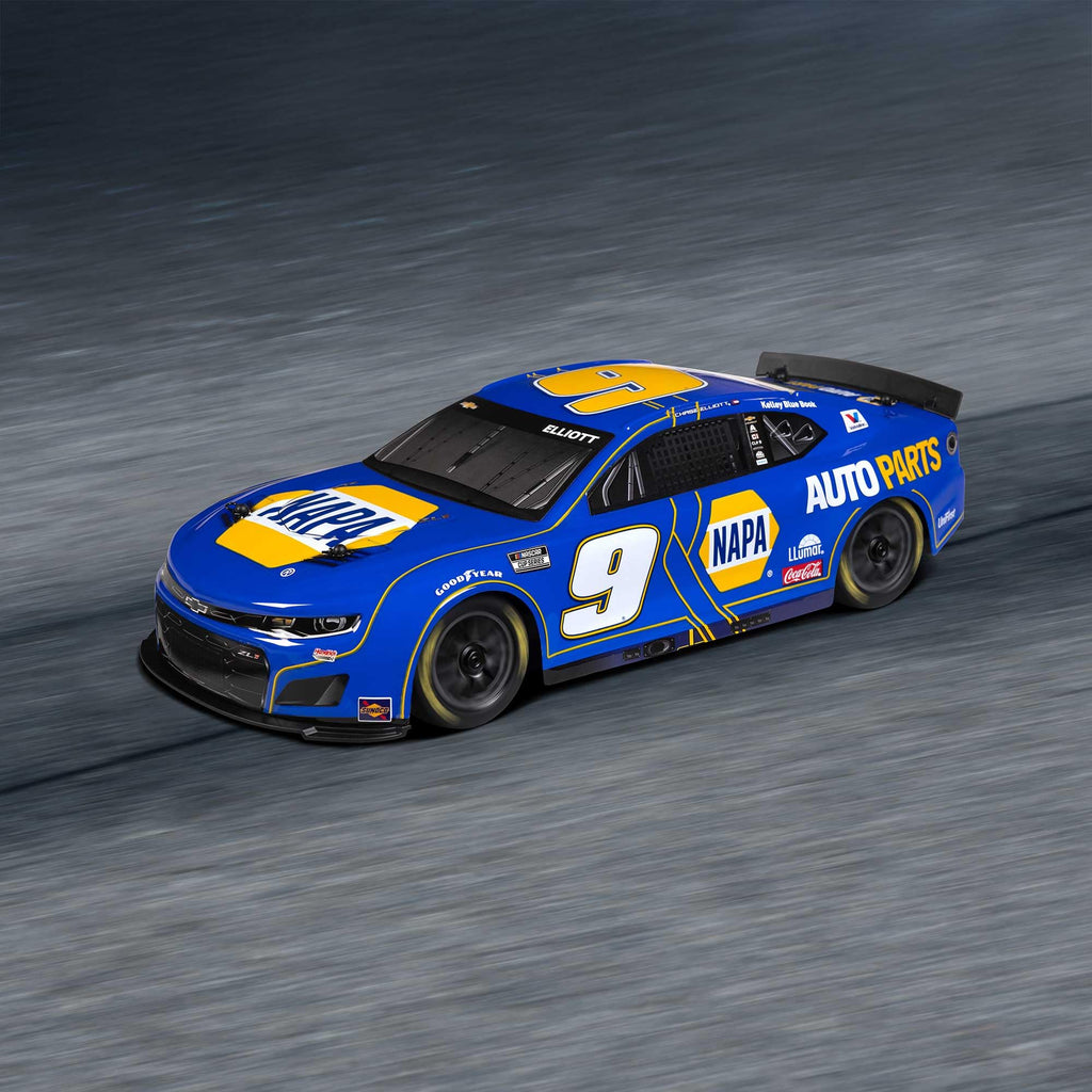 Losi 1/12 NASCAR RC Race Car Chase Elliott No. 9 2025 NAPA Chevrolet ZL1 2S AWD Brushed On-Road Battery & Charger Included Blue