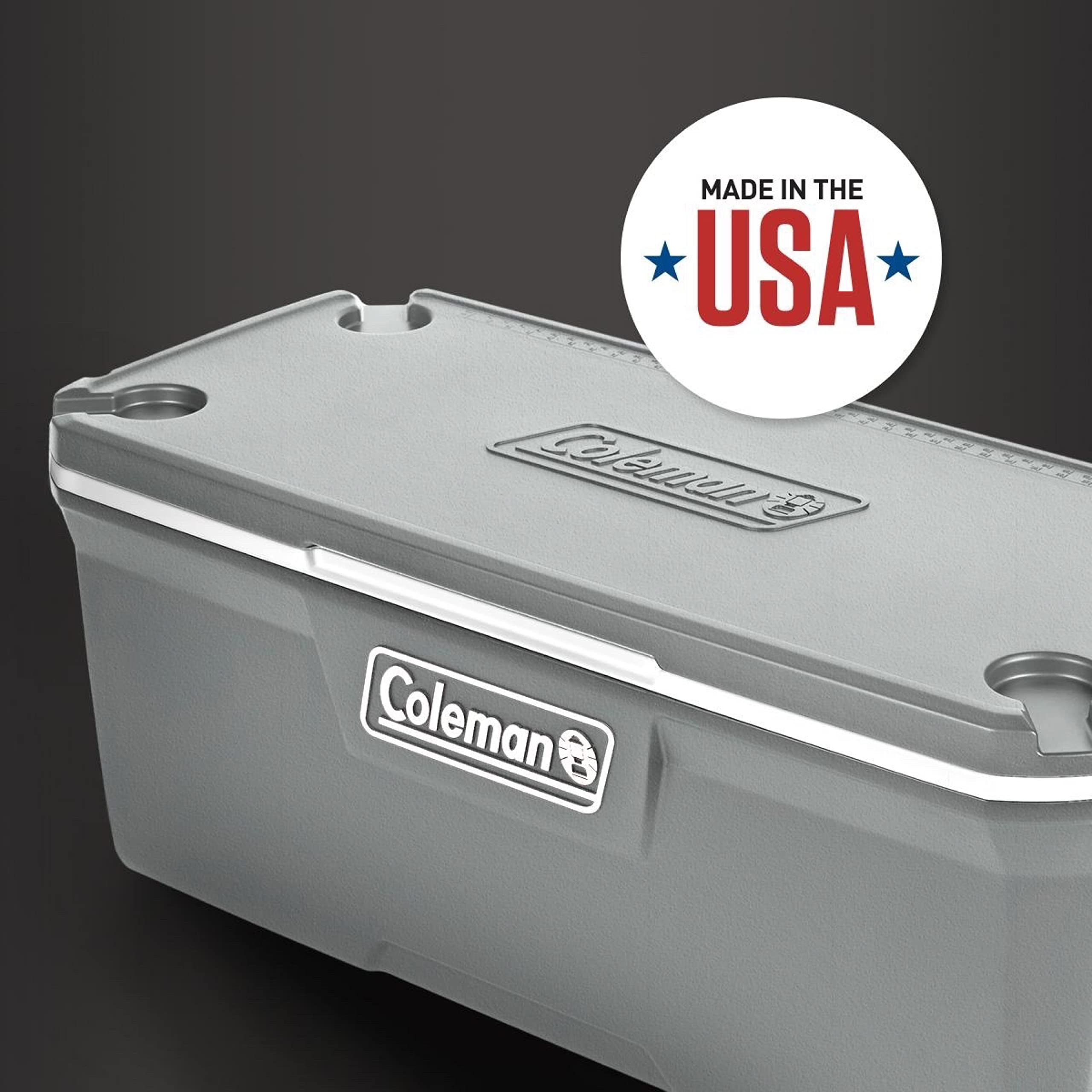Coleman 316 Series Insulated Portable Cooler With Heavy Duty Latches - Leak-Proof Outdoor High Capacity Hard Cooler, Keeps Ice F