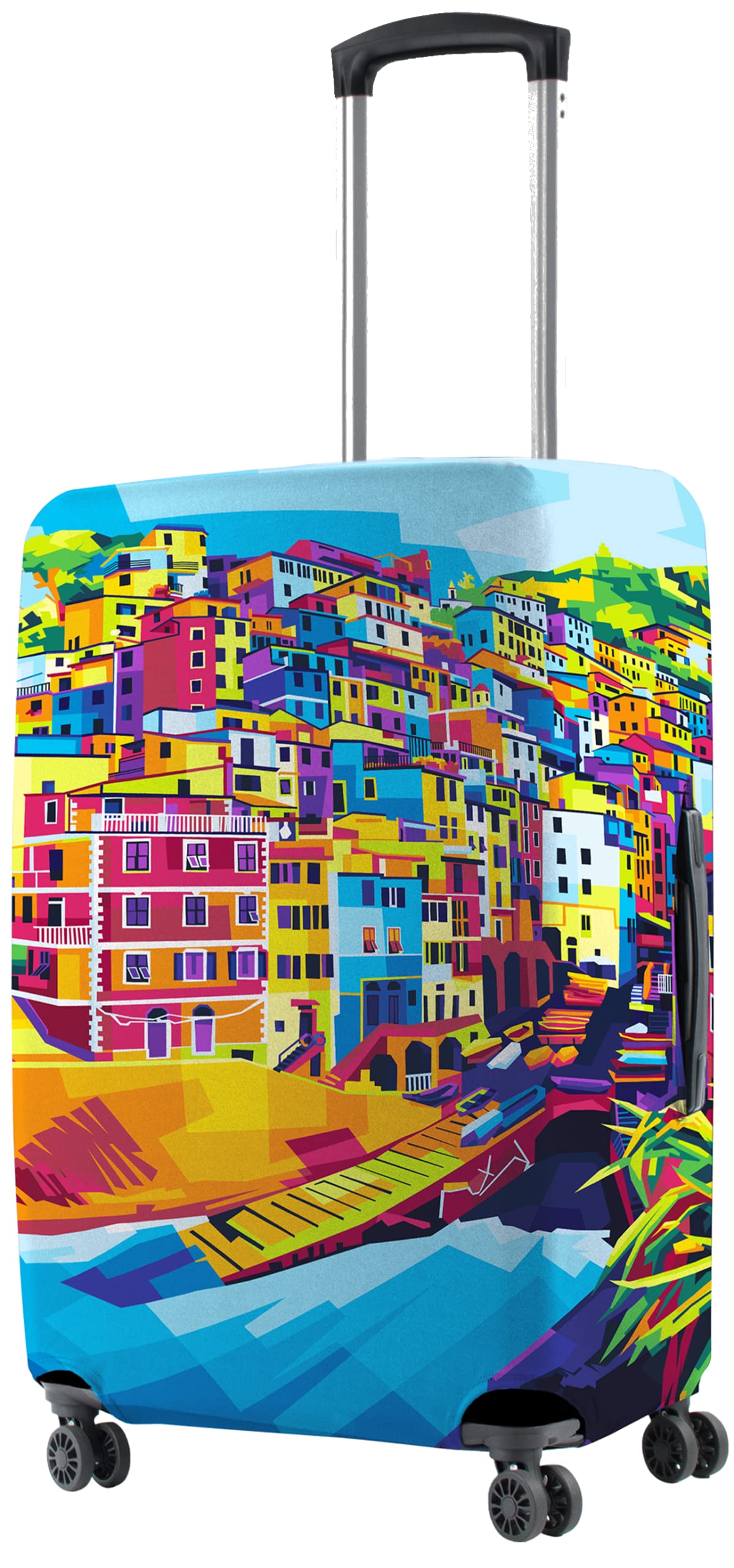 Nasher Miles Polyester 55 (20 Inch) Small Protective Luggage Cover  Riomaggiore Design