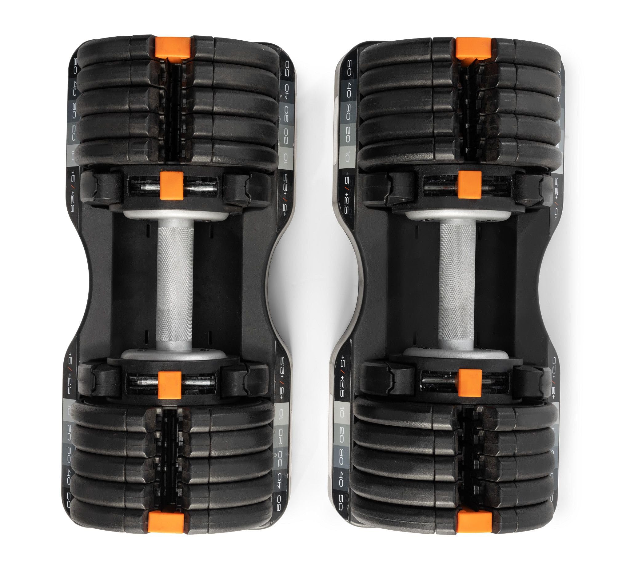 Nordictrack 55 Lb Select-A-Weight Dumbbell Pair, Black