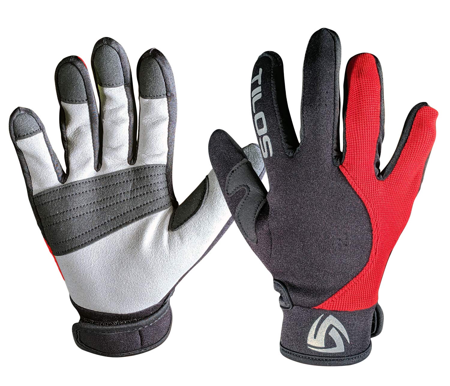 Tilos 1.5mm Tropical Dive Gloves Stretchy Mesh with Amara Leather for Snorkeling, Kayaking, Water Jet Skiing, Sailing, Scuba Div