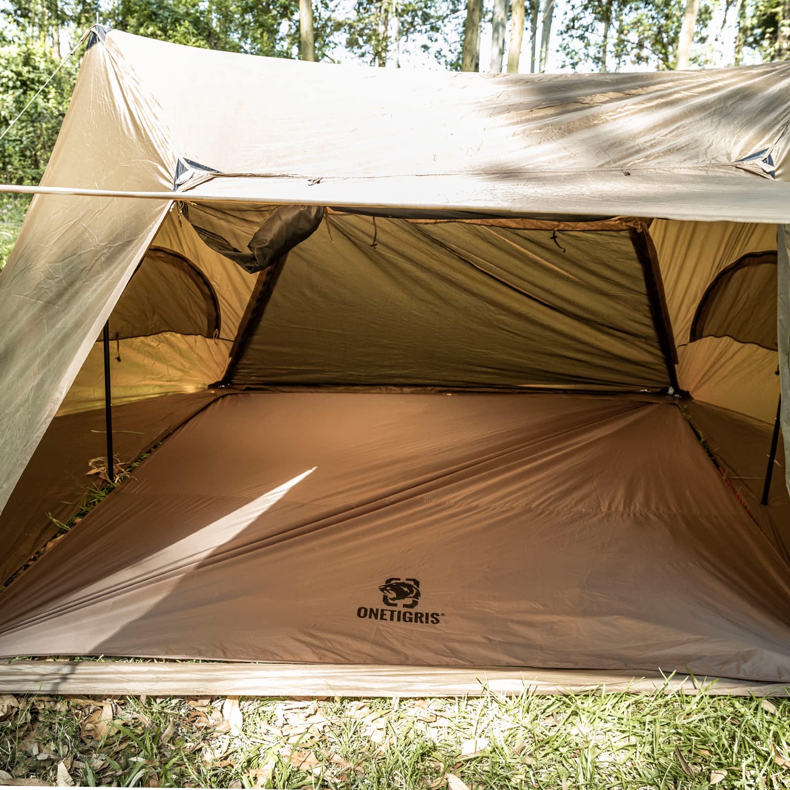Onetigris Tent Tarp Footprint 94''X94'', Large Size, Waterproof Lightweight Multifunctional Camping Tarp Beach Blanket For Campi