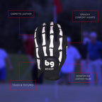 Bg Bender Golf Glove  Wear On Left  (Black Bones, Mens Medium)