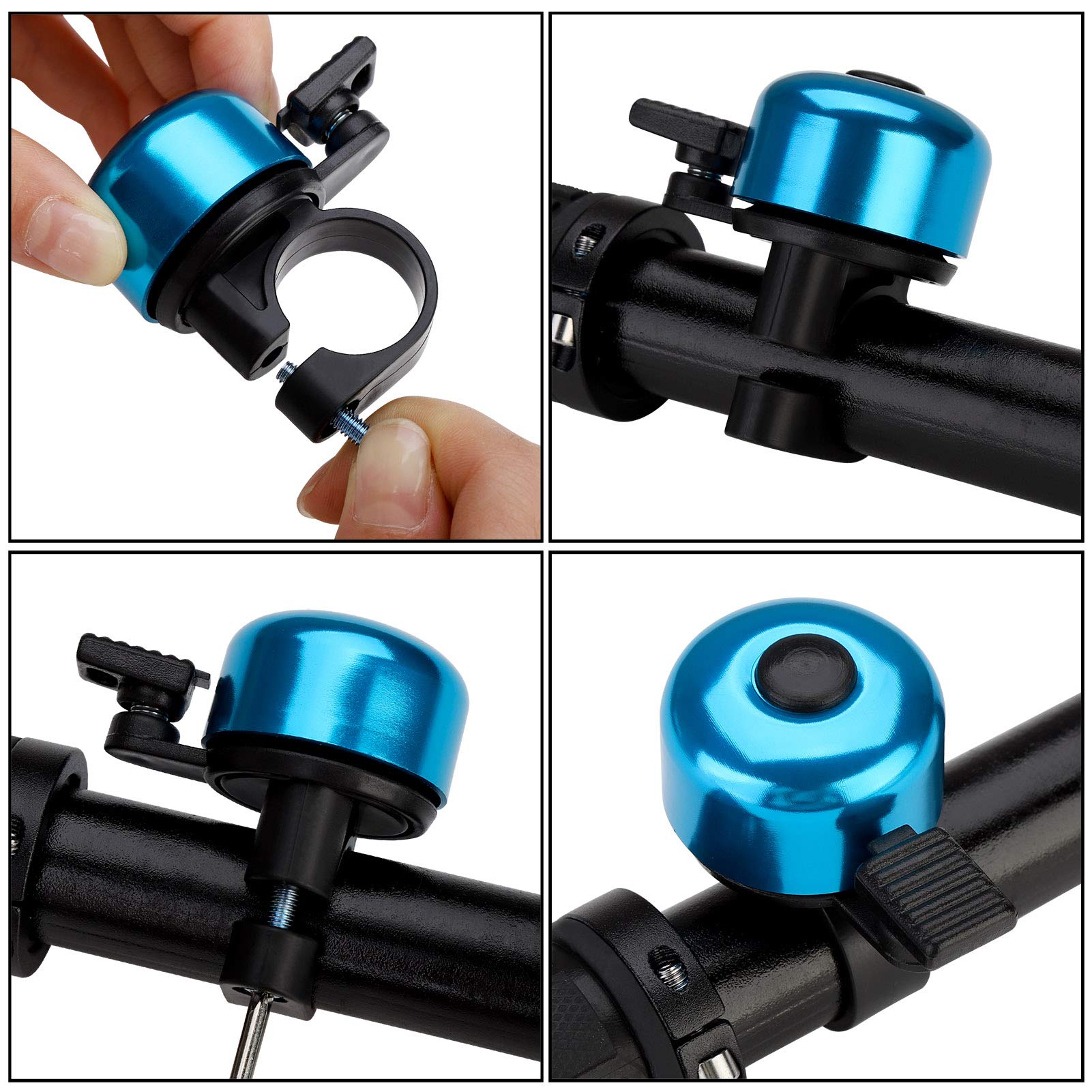 Paliston Bike Bell Bicycle Bell Crisp Sound For Adults Kids Boys Girls Blue  Blue
