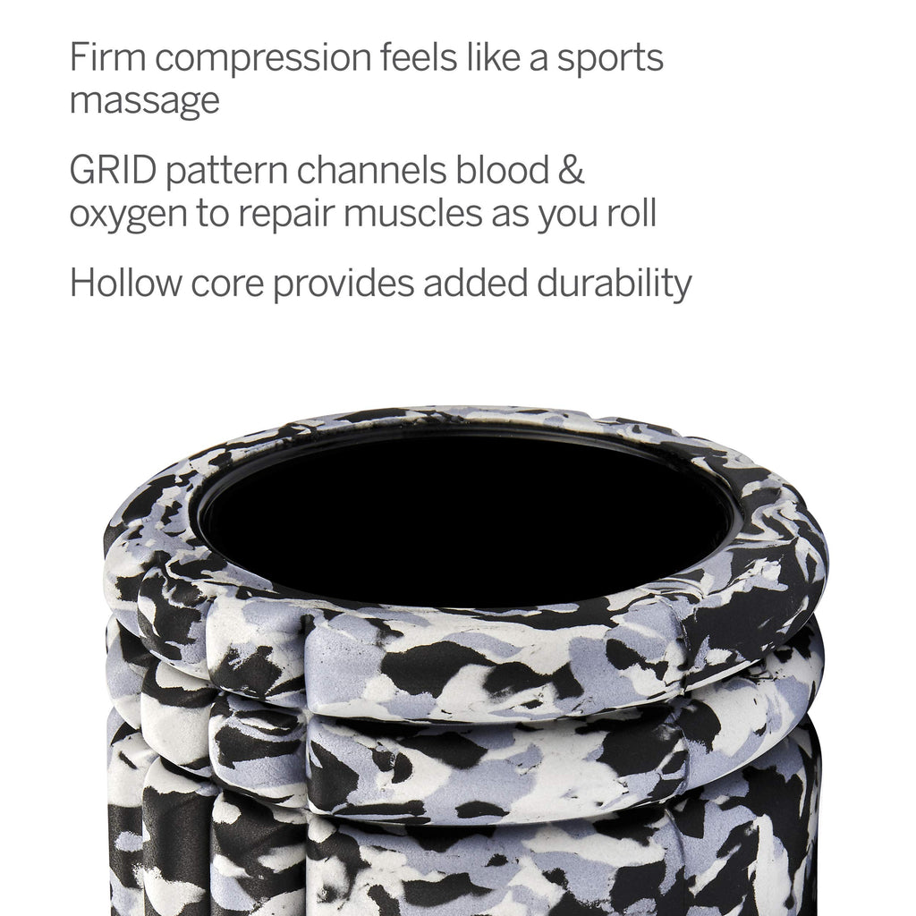 Triggerpoint Grid Foam Roller For Exercise, Deep Tissue Massage And Muscle Recovery, Original (13-Inch), Grey Camo