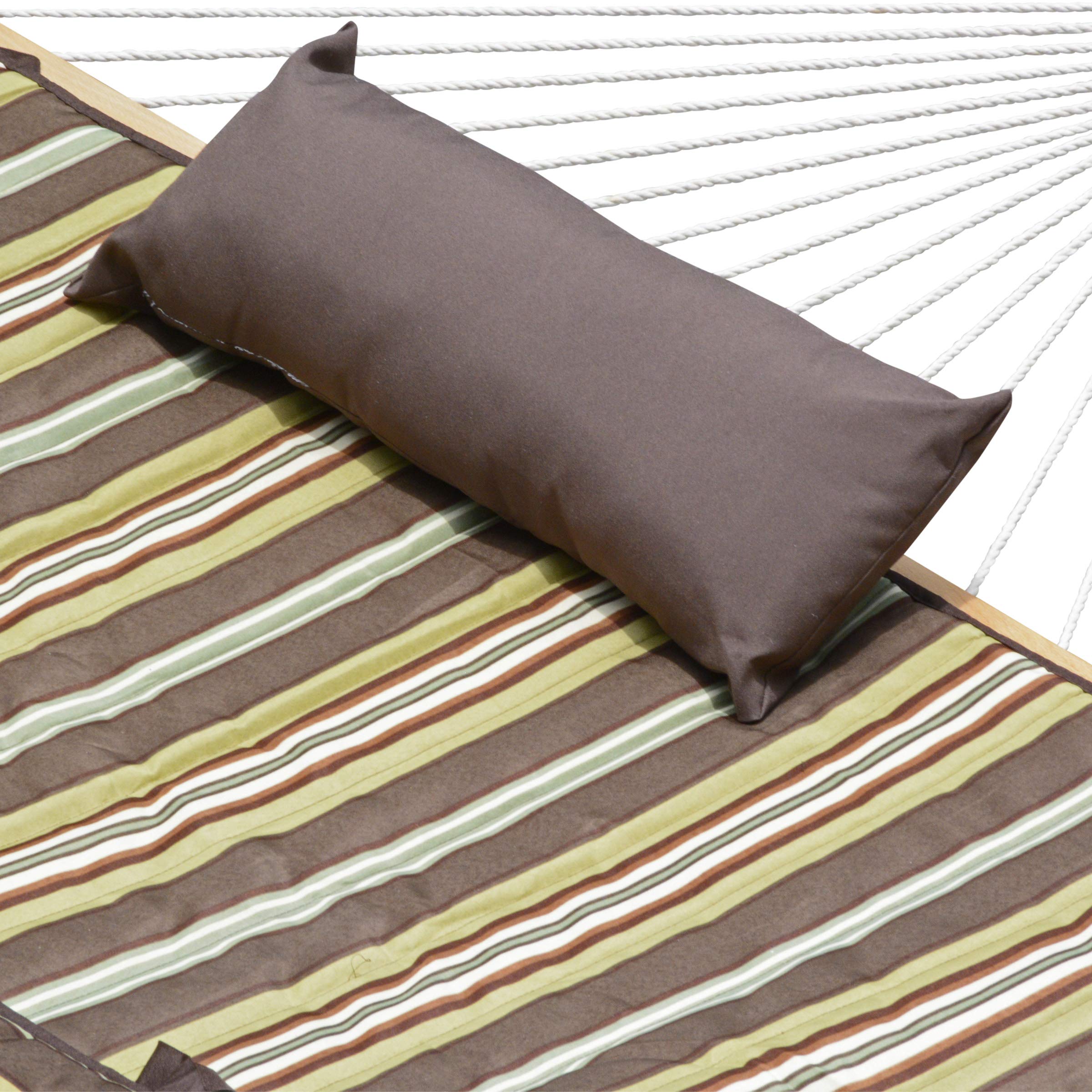 Cotton Rope Hammock, Stand, Pad And Pillow Combination