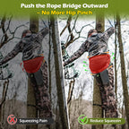 YIBOBO 2-Pack Hunting-Saddle Hip Pinch Eliminator: Lightweight Rope Bridge Spreader for Tree Saddle & Saddle Hunting Kit, Durabl
