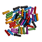 48Pcs Bike Brake Cable End Cap Crimps, Cable End Tips For Road Mountain Bicycle, Colorful