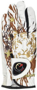 Easyglove California_Lion Mens Golf Glove (White), Small, Worn On Left Hand