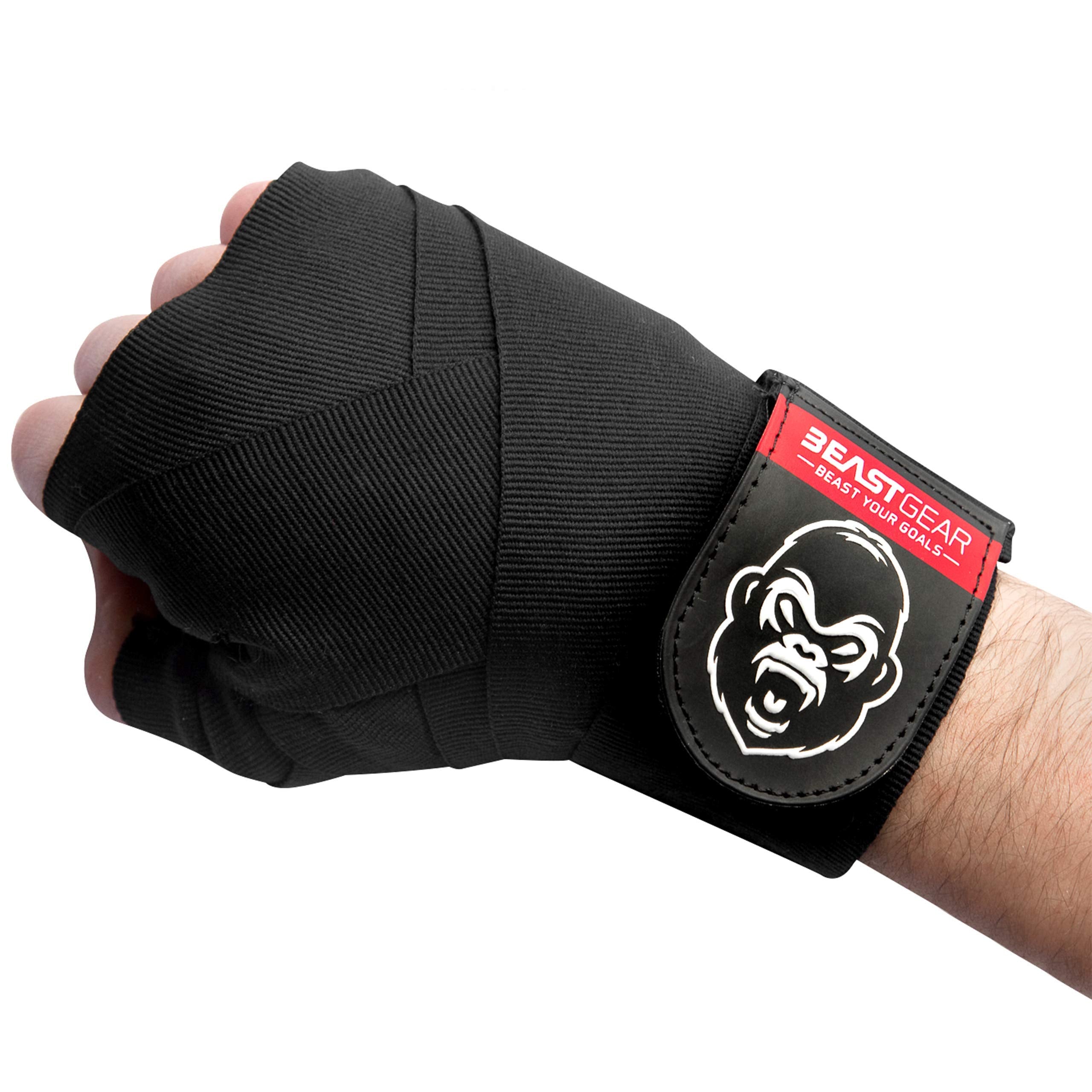 Beast Gear Boxing Wraps - Hand Gloves For Kickboxing, Martial Arts