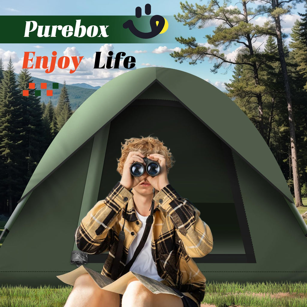 Tents For Camping 3-4 Person With Rainfly, Camping Tents Waterproof Windproof, Not Crowded For 2 Person Camping Tent, Outdoor Do