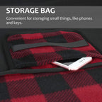 Tirrinia Outdoors Waterproof Blanket, 59X 79 Lightweight Fleece Stadium Windproof Throw Mat For Boat, Traveling, Camping, Hiking