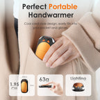 Nebafits Hand Warmers Rechargeable 2-Pack, Reusable Portable Magnetic Pocket Heater, USB 2-in-3 Hand Warmer, Suitable for Men an