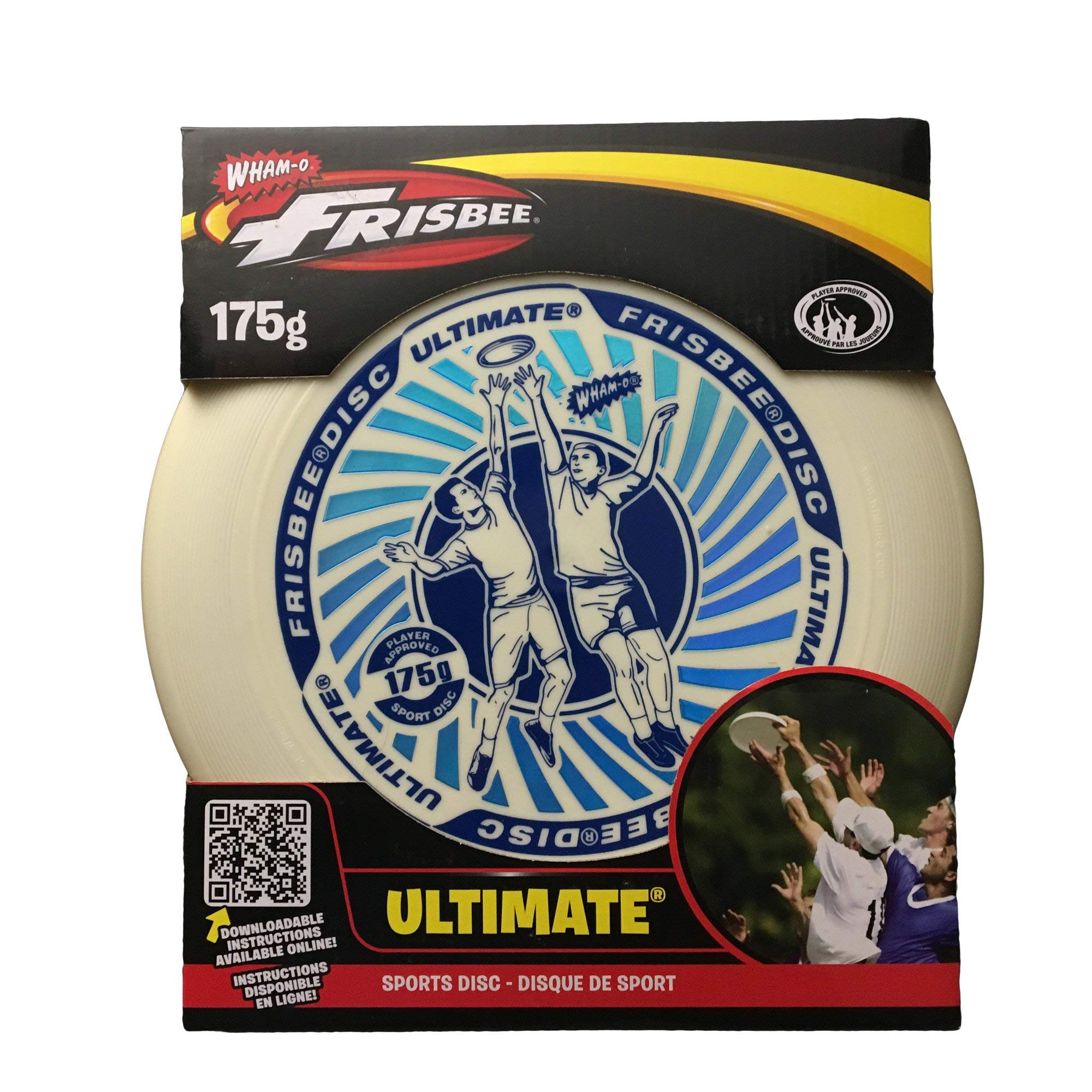 Wham-O Frisbee Ultimate Flying Disc, 175 Grams Catch Discs Set For Age 5+, Lightweight Sport Disc For Backyard Beach Lawn Park O
