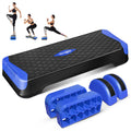 Yes4All 2-in-1 Adjustable Aerobic Stepper with Half Round Legs for Home Workout, Step Exercise & Balance Training - Dark Blue