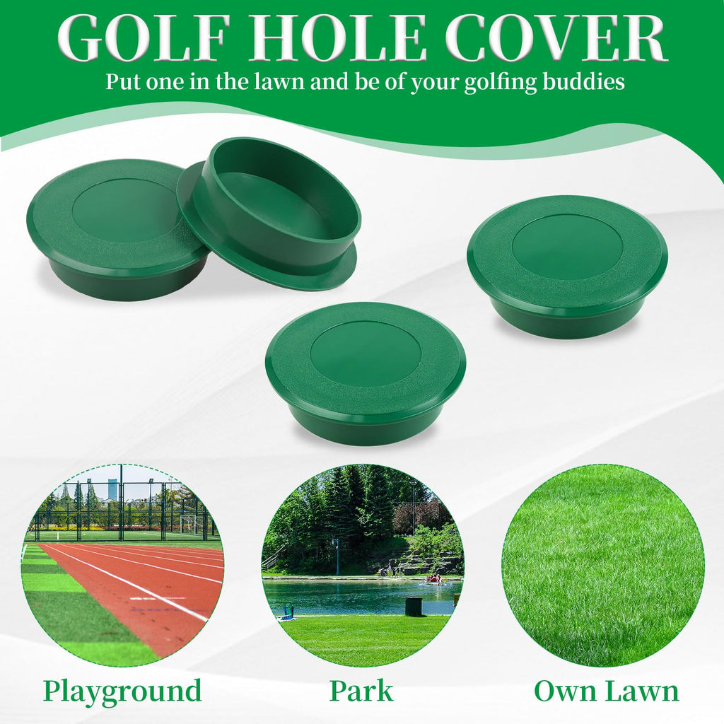 Llmsix 4Pcs Golf Cup Covers, Plastic Golf Hole Cover Golf Practice Training Aids Golf Hole Cutter Putting Green For Outdoor Spor