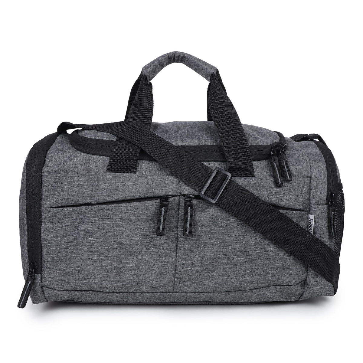 Wooum Sports Gym Bag,Travel Duffel Bag With Shoes Compartment For Men Women, 43X29X28 Cm Approx 35L, Lightweight  Grey