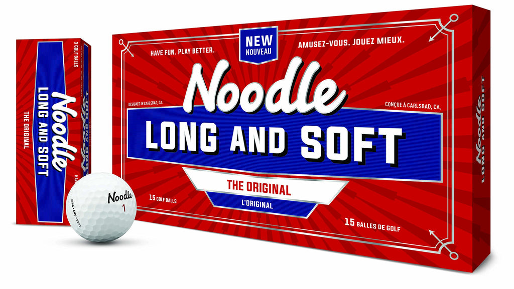 Taylormade 2018 Noodle Long & Soft Golf Ball, White (Pack Of 15)