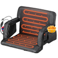ZENY Heated Stadium Seat for Bleacher with Bakc Support, 25 Inch Bleacher Chairs with Back and Cushion, Armrests (1)