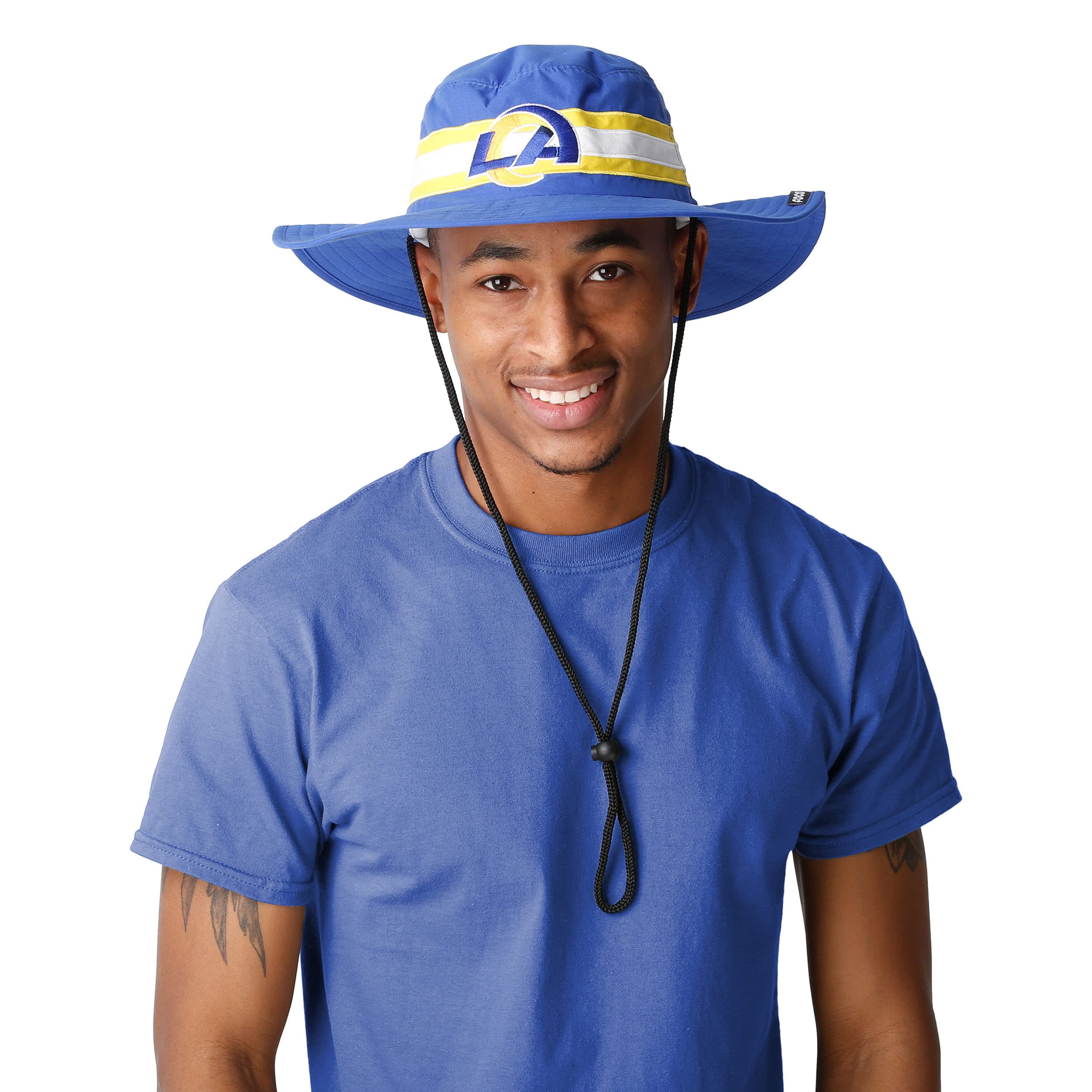 Foco Los Angeles Rams Nfl Team Stripe Boonie Hat