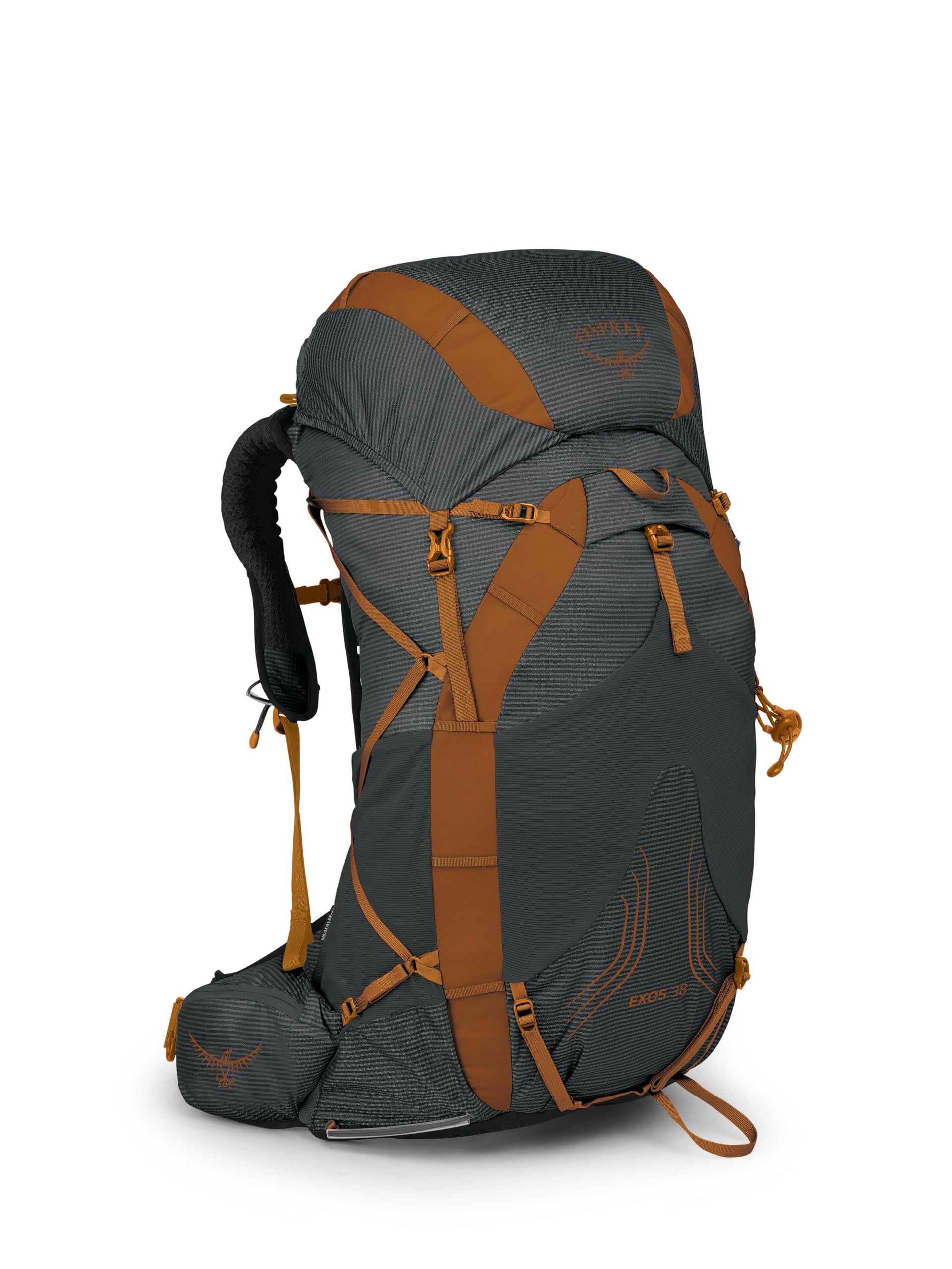 Osprey Exos 38L Mens Ultralight Backpacking Backpack, Dark Charcoal, S/M
