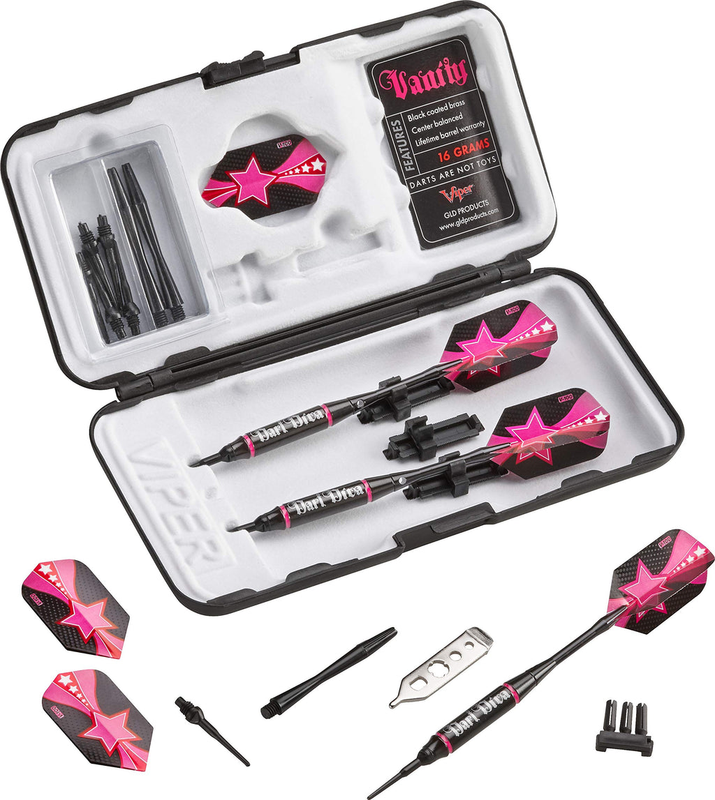 Viper Vanity Soft Tip Darts With Storage/Travel Case: Dart Diva, 16 Grams