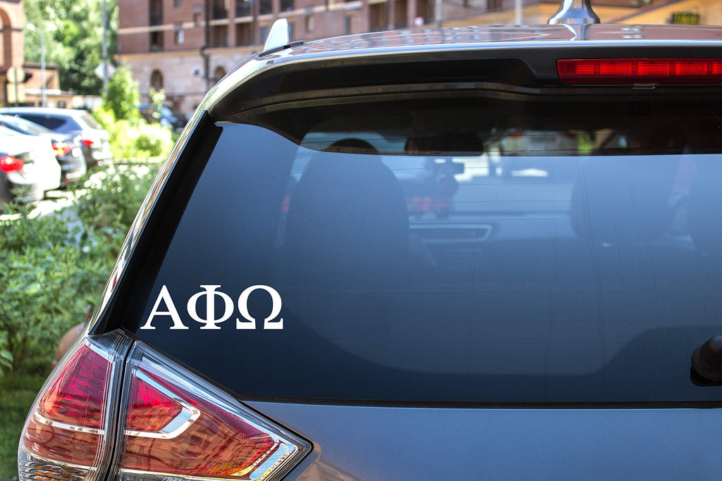 Pro-Graphx Alpha Phi Omega Stickers - 25 Inches Greek Sorority Stickers For Car, Phone, Laptop Decals  Home Decoration  Car Deca