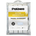 Palbea White Padel Overgrip - Pack Of 12 - Extra Grip & High Sweat Absorption - Non-Slip & Soft Touch - Perfect For Padel, Tenni